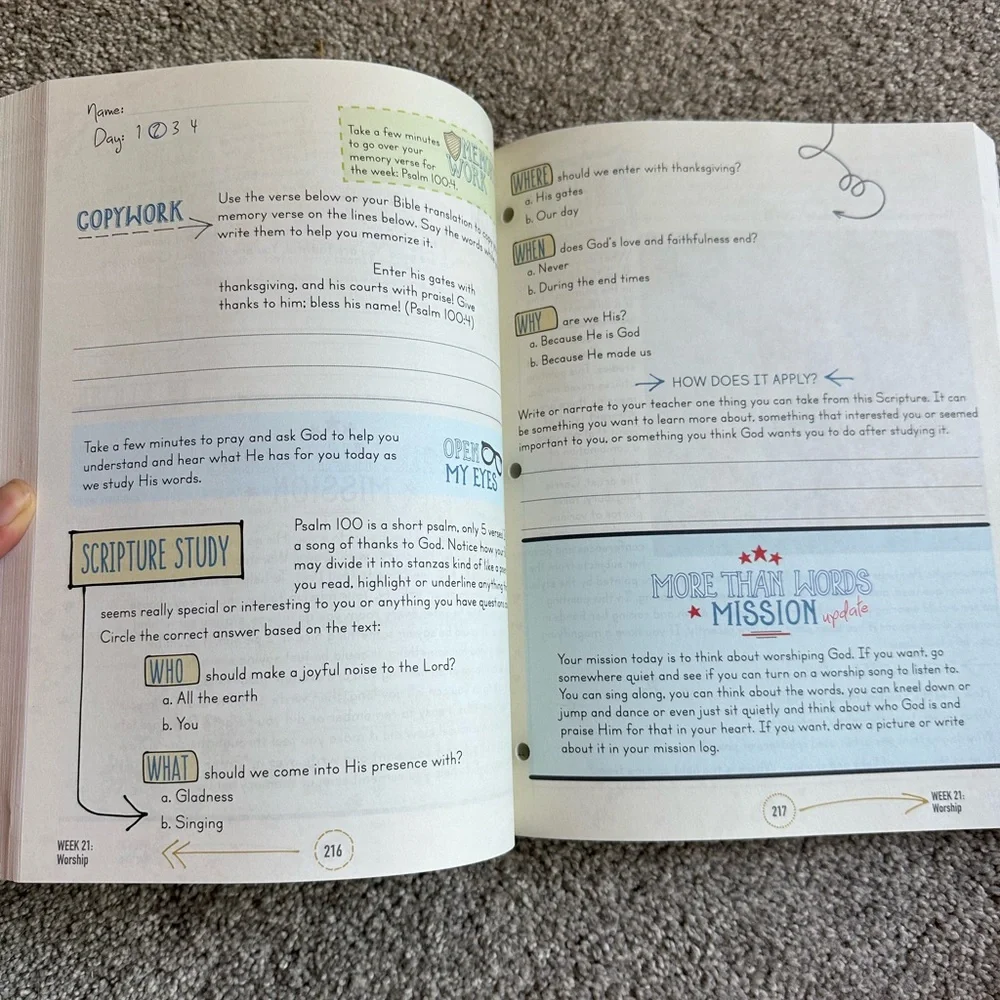 More Than Words Living Faith Bible Curriculum by Rebecca Spooner